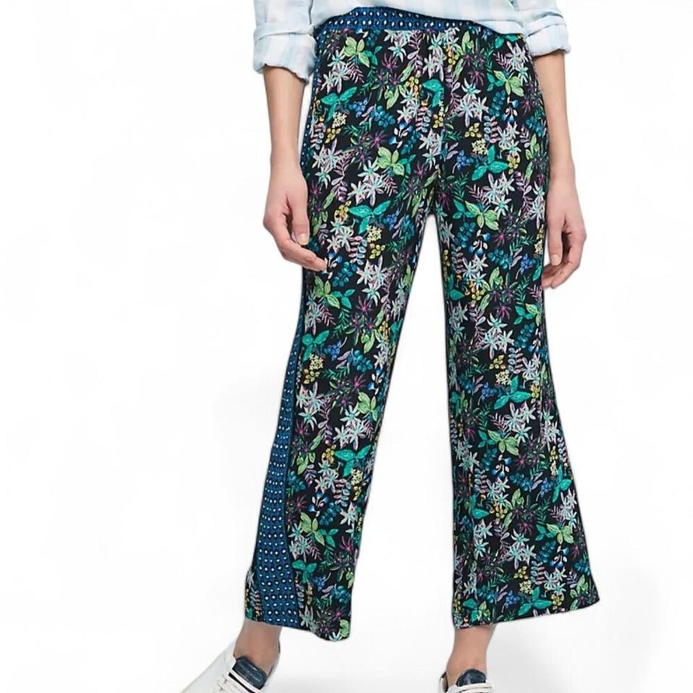 Ett:Twa by Anthropologie Rousseau Cropped Wide Leg Floral Pants